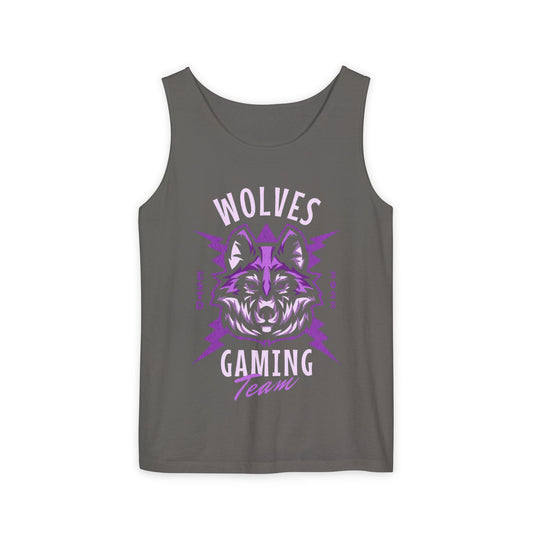 Wolf Gaming Tank Top, Unisex Casual Shirt, Summer Wear, Gift for Gamers, Festival Apparel, Workout Gear