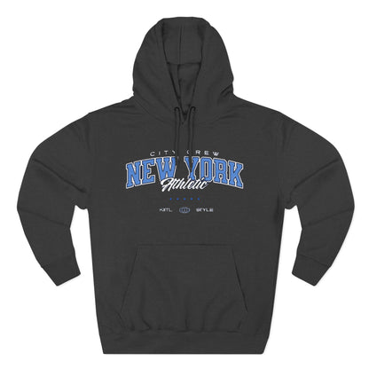 New York Athletic Fleece Hoodie, Cozy Sweatshirt, Urban Fashion, Winter Wardrobe Essential, Gift for City Lovers, Casual Wear