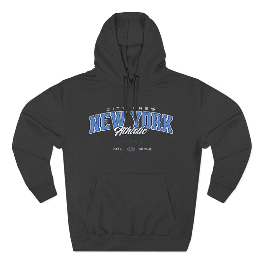 New York Athletic Fleece Hoodie, Cozy Sweatshirt, Urban Fashion, Winter Wardrobe Essential, Gift for City Lovers, Casual Wear