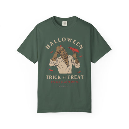 Halloween Trick or Treat Men T-Shirt, Spooky Shirt, Autumn Apparel, Fall Fashion, Halloween Costume, Trick or Treat Tee