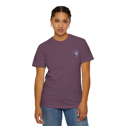 Unisex Garment-Dyed T-Shirt with 'Upside' Graphic, Casual Tee, Statement Shirt, Gift for Friends, Urban Style Apparel