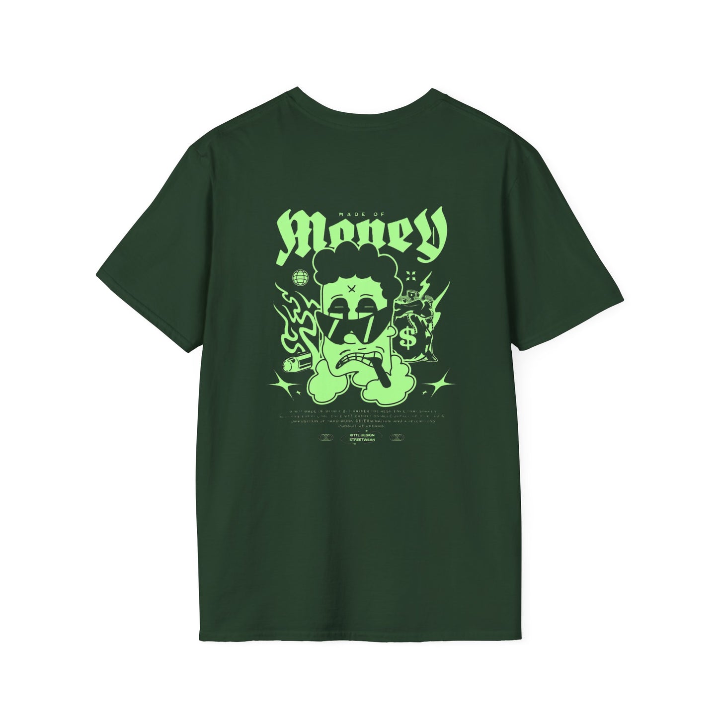 Glow-in-the-Dark Graphic T-Shirt, Men's Softstyle Tee, Vintage Inspired, Casual Wear, Gift for Teenagers, Festival Outfit