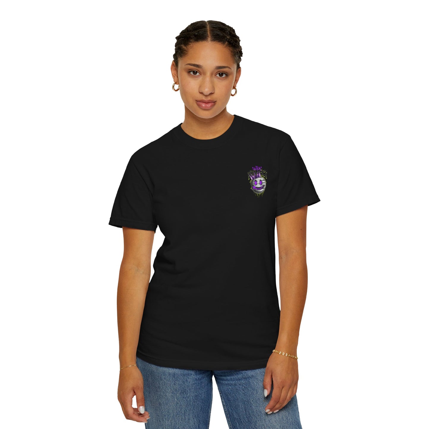 Unisex Garment-Dyed T-Shirt with 'Upside' Graphic, Casual Tee, Statement Shirt, Gift for Friends, Urban Style Apparel