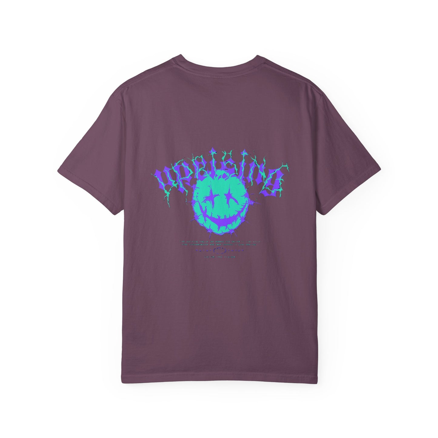 Unisex Garment-Dyed T-Shirt with 'Upside' Graphic, Casual Tee, Statement Shirt, Gift for Friends, Urban Style Apparel