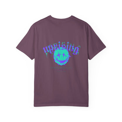 Unisex Garment-Dyed T-Shirt with 'Upside' Graphic, Casual Tee, Statement Shirt, Gift for Friends, Urban Style Apparel