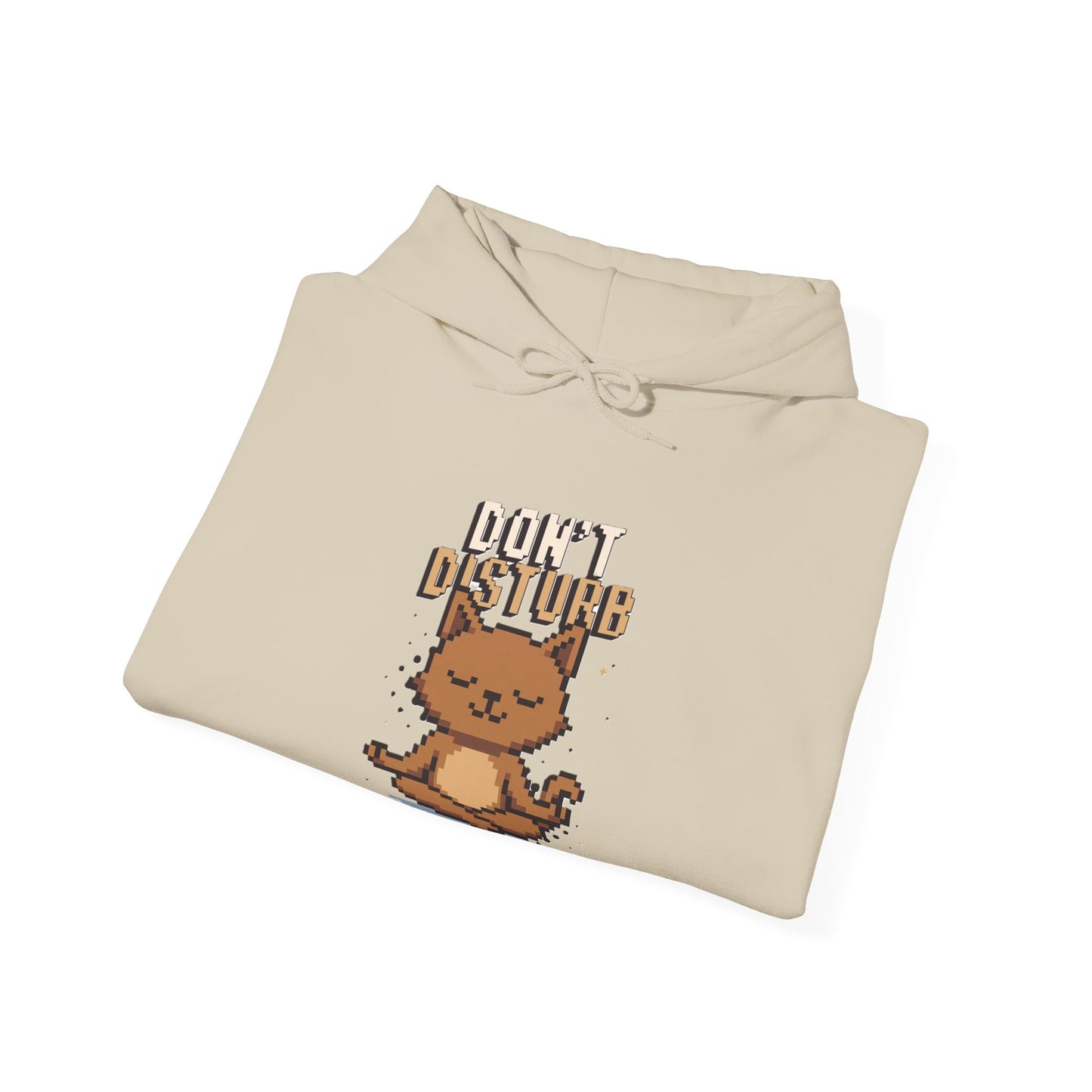Cozy Cat Hoodie, Unisex Sweatshirt, Funny Cat Lover Gift, Relaxed Casualwear, Perfect for Animal Lovers, Birthday Gift, Staycation Apparel