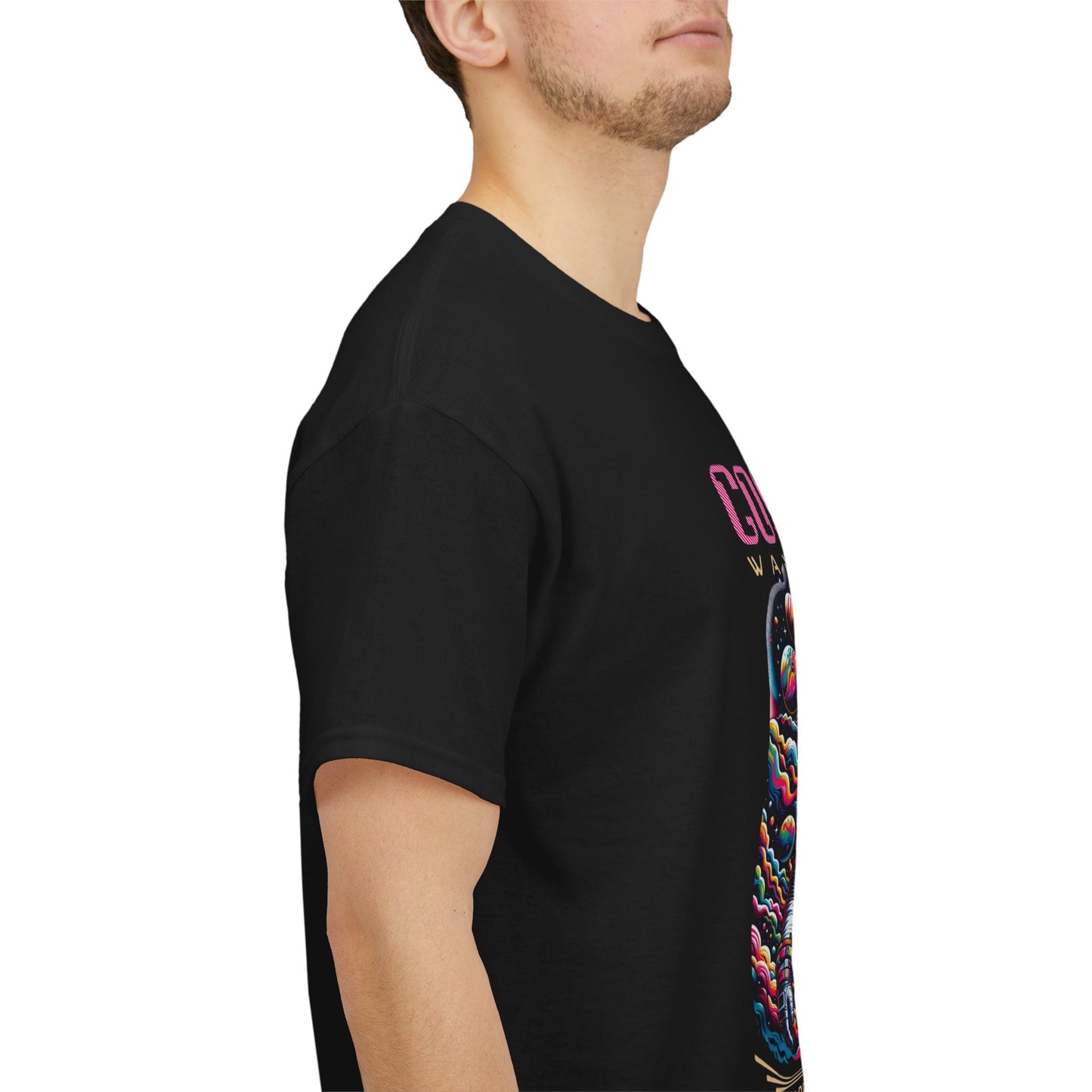 Cosmic Voyager Tee, Explore the Unknown Graphic T-Shirt, Space Theme Apparel, Unisex Cotton Tee, Gift for Space Lovers, Unique Casual Wear