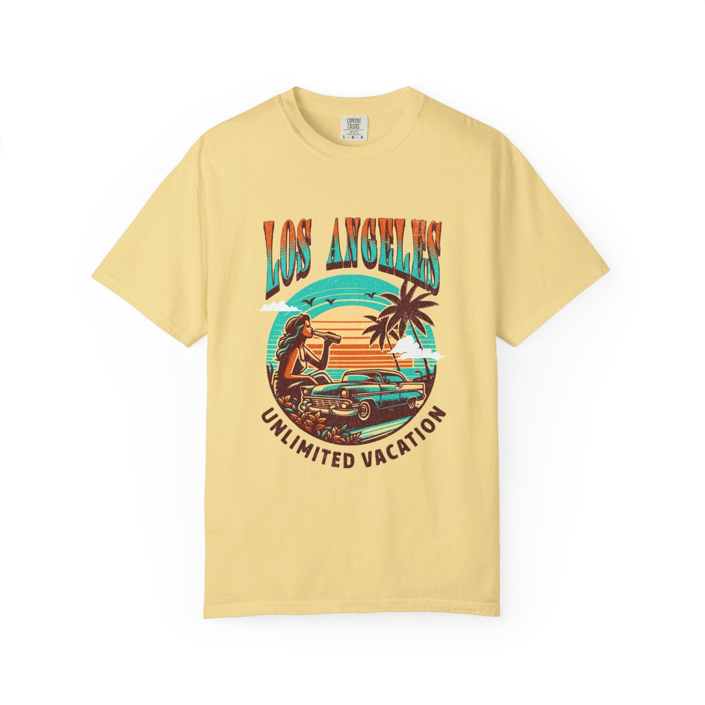 Los Angeles Vacation T-shirt , Summer Wear, Retro Graphic Tee, Travel Souvenir, Casual Outing Top