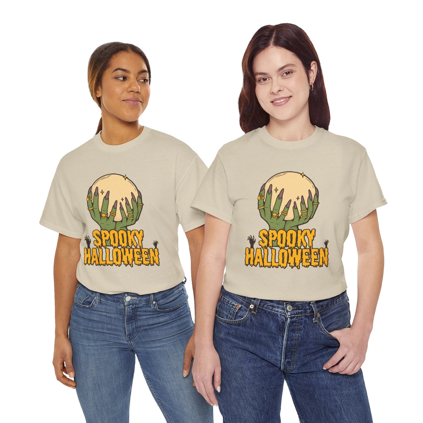 Spooky Halloween Tee, Halloween Apparel, Fall Fashion, Trick or Treat woman Shirt, Casual Halloween Outfit
