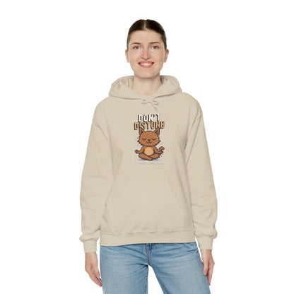 Cozy Cat Hoodie, Unisex Sweatshirt, Funny Cat Lover Gift, Relaxed Casualwear, Perfect for Animal Lovers, Birthday Gift, Staycation Apparel
