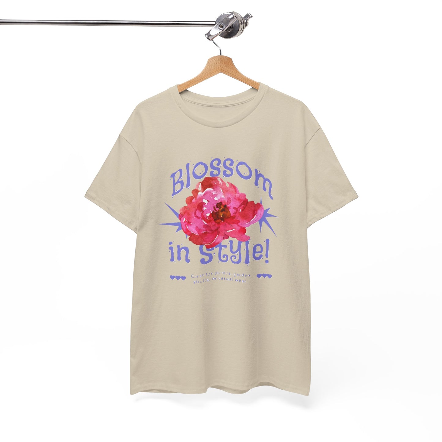 Blossom in Style Women's Heavy Cotton Tee, Floral Graphic T-Shirt, Summer Vibes Shirt, Trendy Casual Wear, Gift for Flower Lovers, [...]
