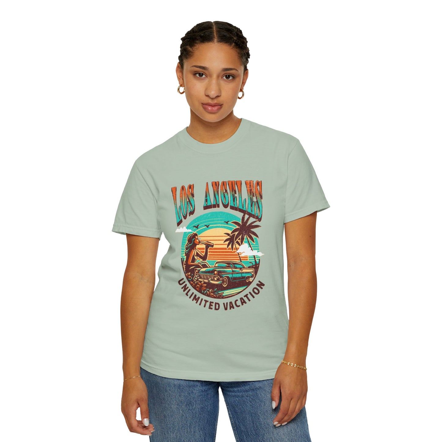 Los Angeles Vacation T-shirt , Summer Wear, Retro Graphic Tee, Travel Souvenir, Casual Outing Top