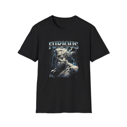Furious Mythical T-Shirt, Graphic Tee, Gift for Artists, Casual Wear, Everyday Shirt, Unique Gift Idea