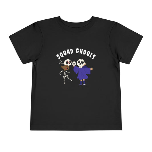 Cute Toddler Halloween Tee, Squad Ghouls Short Sleeve Shirt, Kids Halloween Costume, Pumpkin Patch Outfit, Spooky Fun Apparel