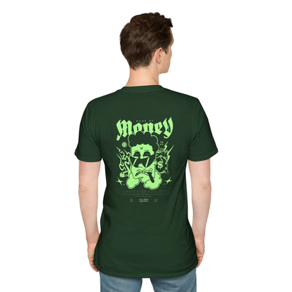 Glow-in-the-Dark Graphic T-Shirt, Men's Softstyle Tee, Vintage Inspired, Casual Wear, Gift for Teenagers, Festival Outfit