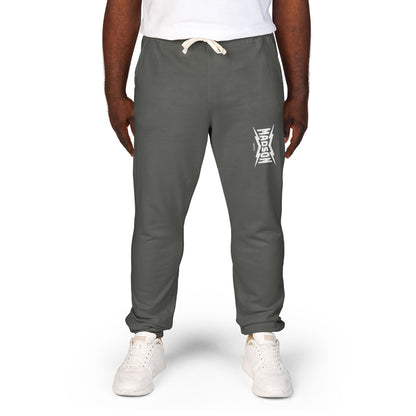 Cozy Unisex Garment-Dyed Fleece Sweatpants, Relaxed Loungewear, Comfy Athleisure, Perfect for Home, Yoga, Outdoor Activities