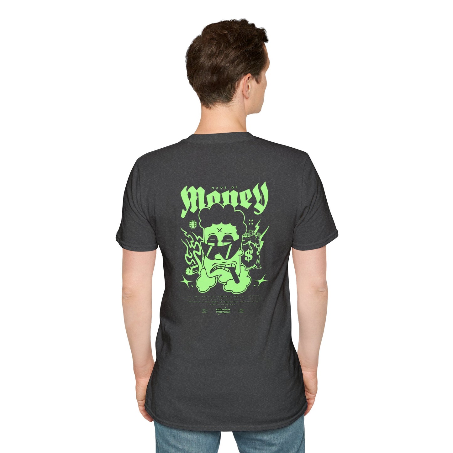 Glow-in-the-Dark Graphic T-Shirt, Men's Softstyle Tee, Vintage Inspired, Casual Wear, Gift for Teenagers, Festival Outfit