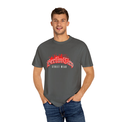 Berlin City Street Wear Unisex Garment-Dyed T-shirt, Casual Tee, Streetwear Fashion, Urban Style, Gift for Trendsetters, Summer Apparel