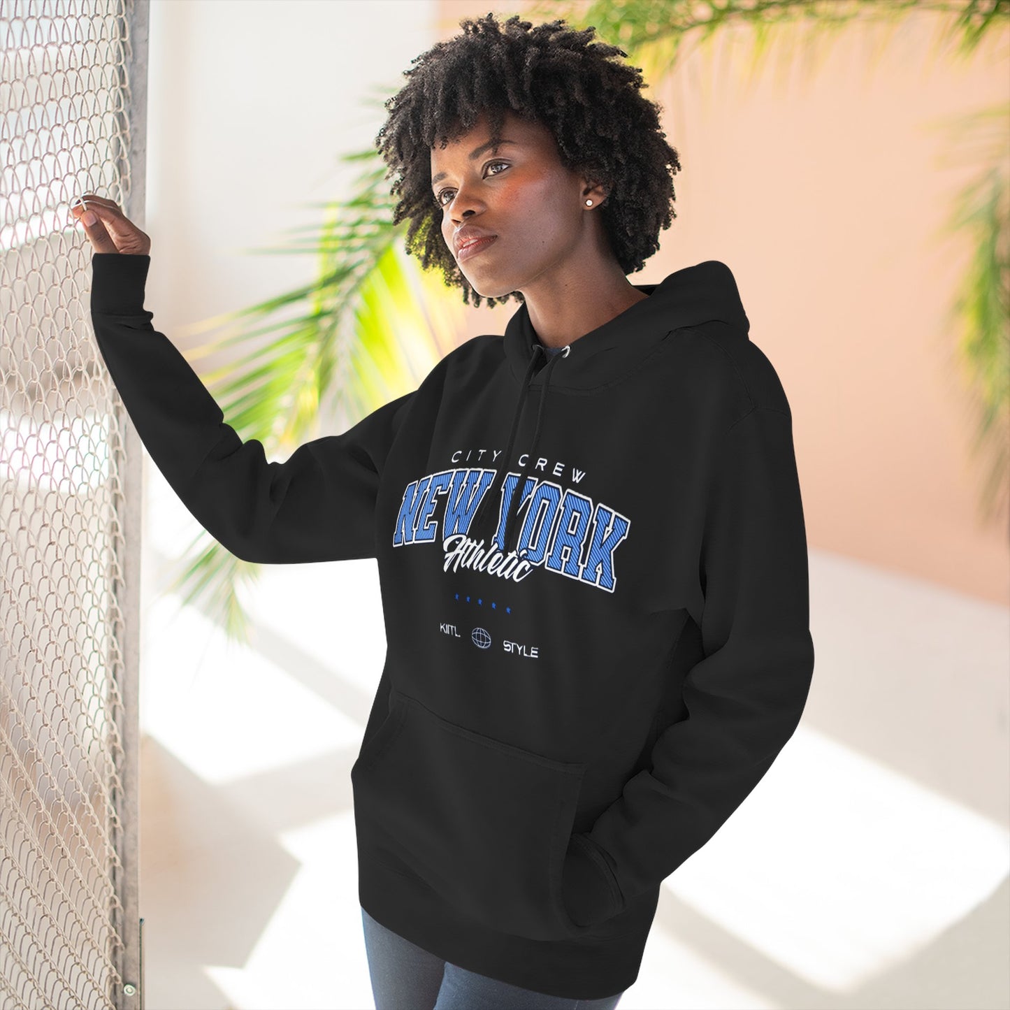 New York Athletic Fleece Hoodie, Cozy Sweatshirt, Urban Fashion, Winter Wardrobe Essential, Gift for City Lovers, Casual Wear