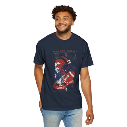 Men's College Football T-Shirts, Game Day Apparel, Sports Fan Gift, Casual Wear for Football Lovers