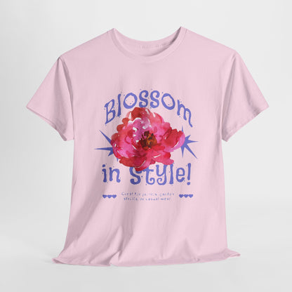 Blossom in Style Women's Heavy Cotton Tee, Floral Graphic T-Shirt, Summer Vibes Shirt, Trendy Casual Wear, Gift for Flower Lovers, [...]