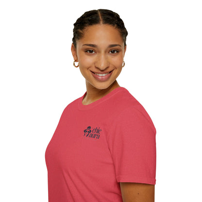 Chic Aura woman's  T-Shirt, Casual Wear, Gift for Her, Everyday Style, Fashion Tee, Comfortable Shirt
