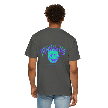 Unisex Garment-Dyed T-Shirt with 'Upside' Graphic, Casual Tee, Statement Shirt, Gift for Friends, Urban Style Apparel