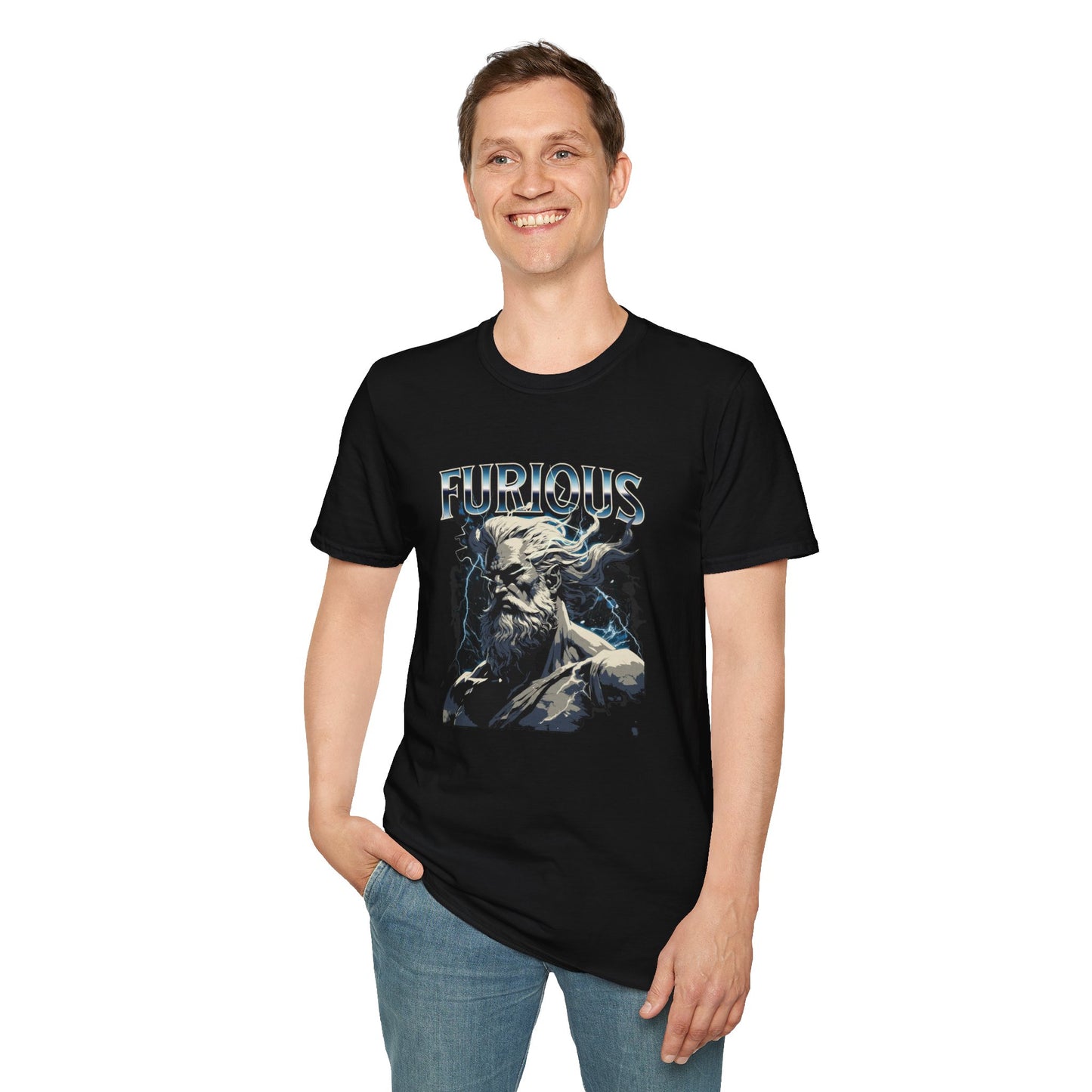Furious Mythical T-Shirt, Graphic Tee, Gift for Artists, Casual Wear, Everyday Shirt, Unique Gift Idea