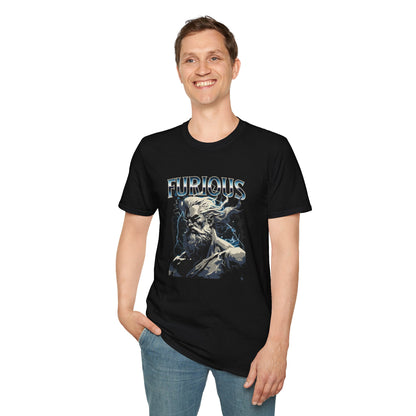 Furious Mythical T-Shirt, Graphic Tee, Gift for Artists, Casual Wear, Everyday Shirt, Unique Gift Idea