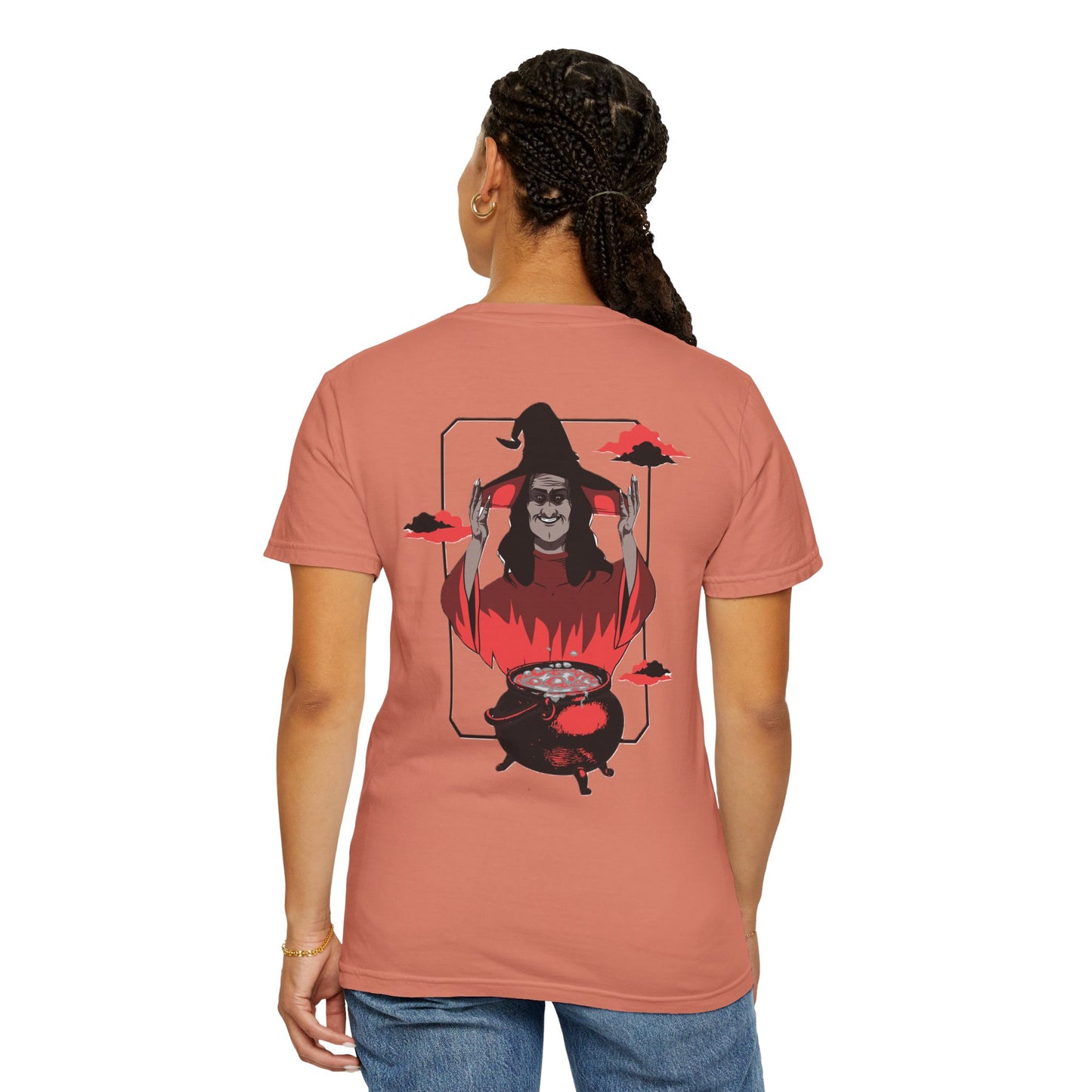 Halloween Themed Unisex T-Shirt - Spooky Graphic Tee for Halloween, Horror Fans, Gift for Witch Lovers, Casual Wear, Costume Top