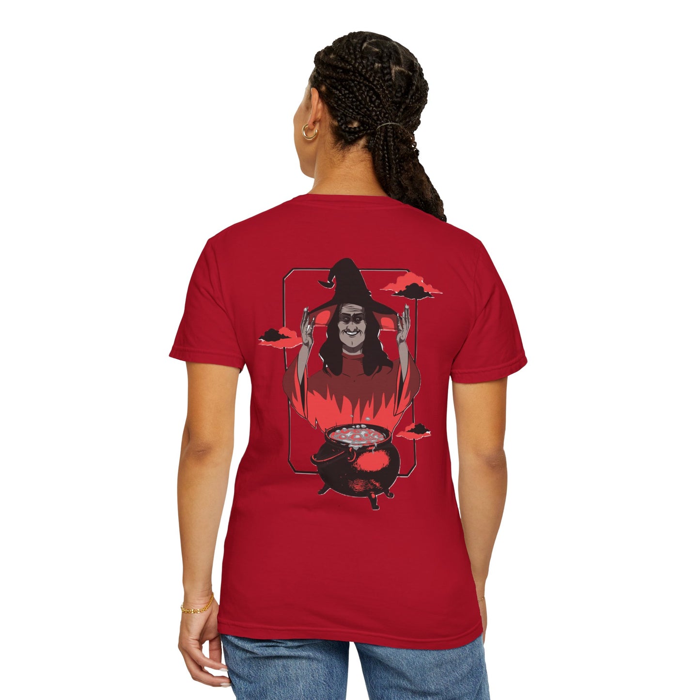 Halloween Themed Unisex T-Shirt - Spooky Graphic Tee for Halloween, Horror Fans, Gift for Witch Lovers, Casual Wear, Costume Top
