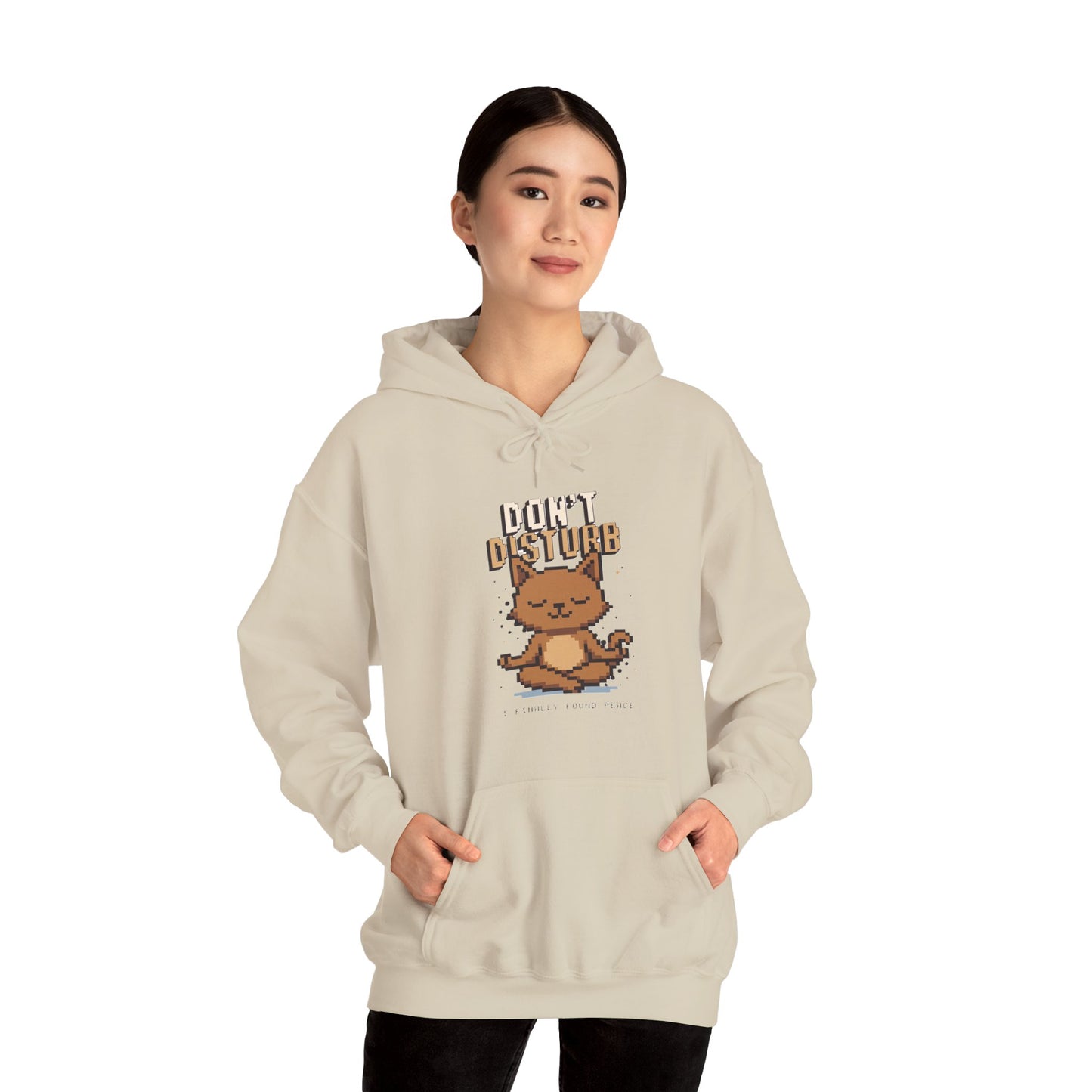 Cozy Cat Hoodie, Unisex Sweatshirt, Funny Cat Lover Gift, Relaxed Casualwear, Perfect for Animal Lovers, Birthday Gift, Staycation Apparel