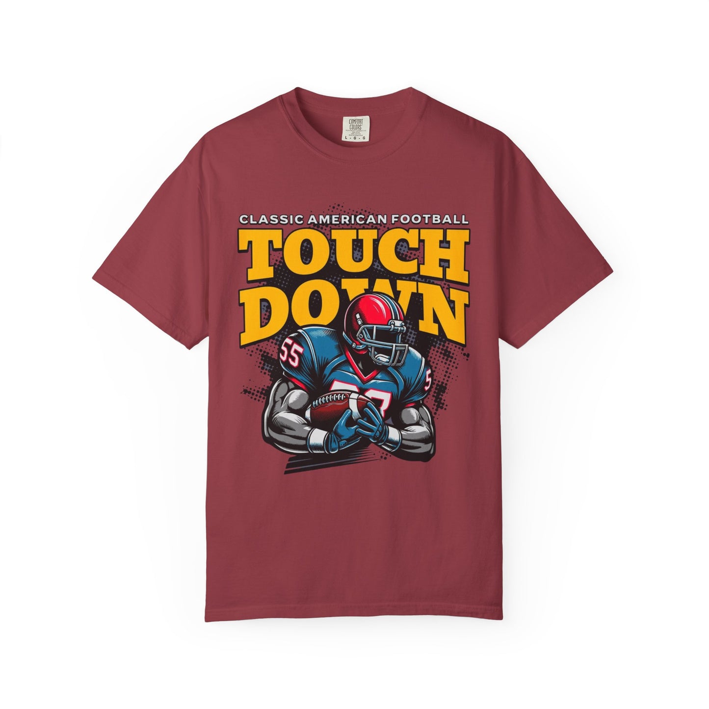 Man's Touchdown Football T-shirt, Vintage Sports Tee, Game Day Shirt, Perfect for Tailgating, Football Fan Gift, Casual Wear