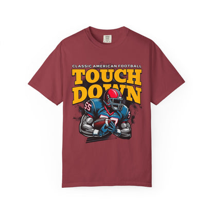 Man's Touchdown Football T-shirt, Vintage Sports Tee, Game Day Shirt, Perfect for Tailgating, Football Fan Gift, Casual Wear