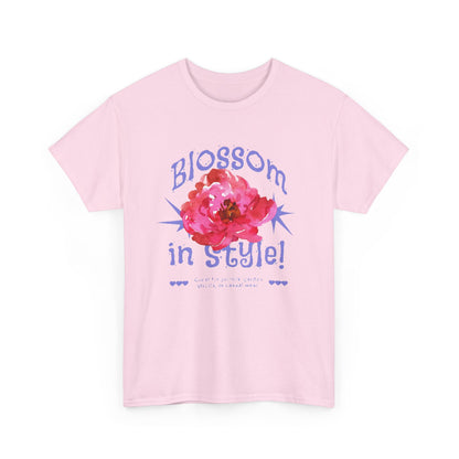 Blossom in Style Women's Heavy Cotton Tee, Floral Graphic T-Shirt, Summer Vibes Shirt, Trendy Casual Wear, Gift for Flower Lovers, [...]