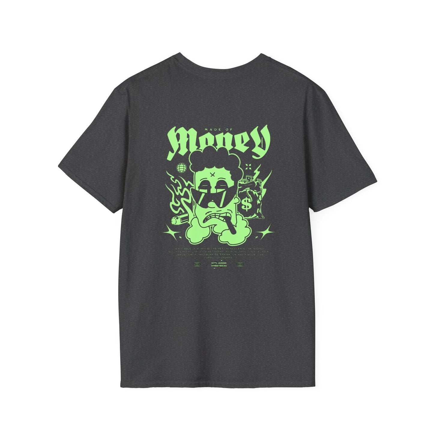 Glow-in-the-Dark Graphic T-Shirt, Men's Softstyle Tee, Vintage Inspired, Casual Wear, Gift for Teenagers, Festival Outfit