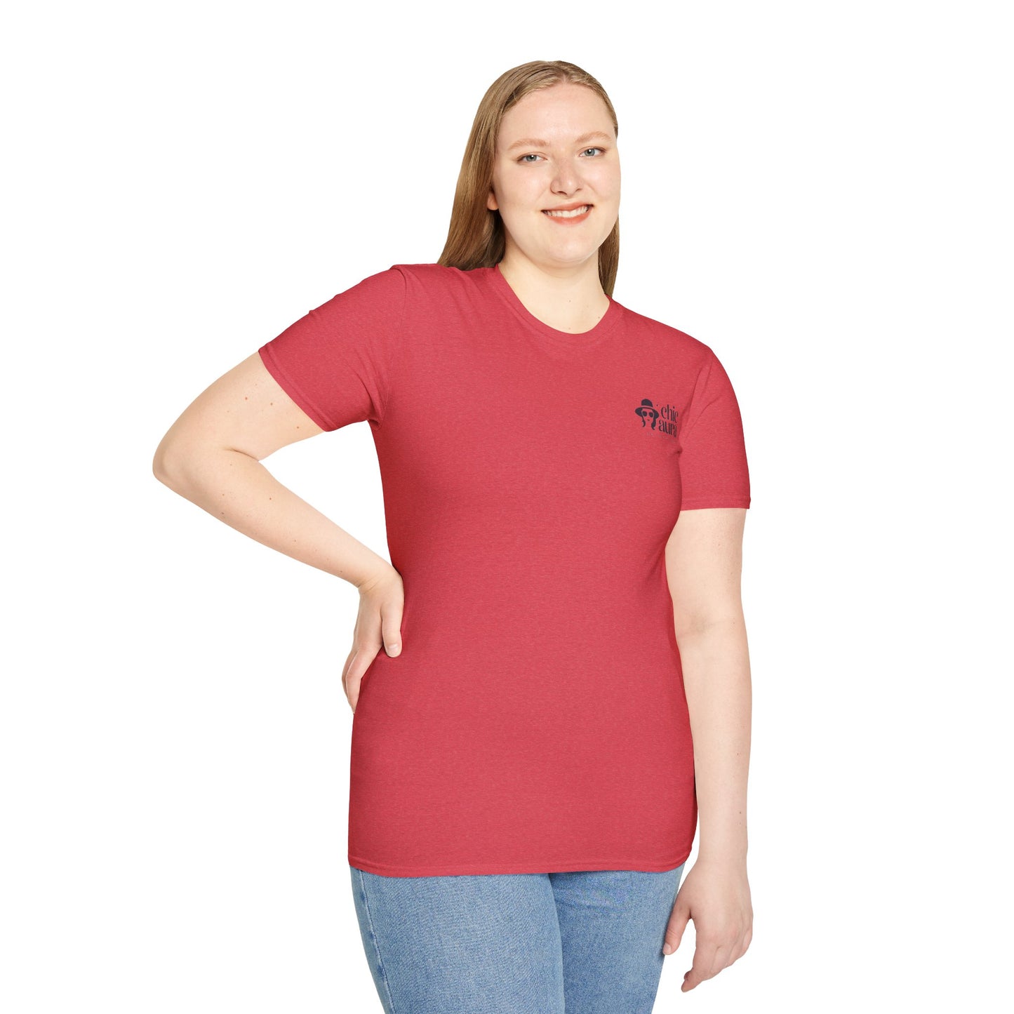 Chic Aura woman's  T-Shirt, Casual Wear, Gift for Her, Everyday Style, Fashion Tee, Comfortable Shirt