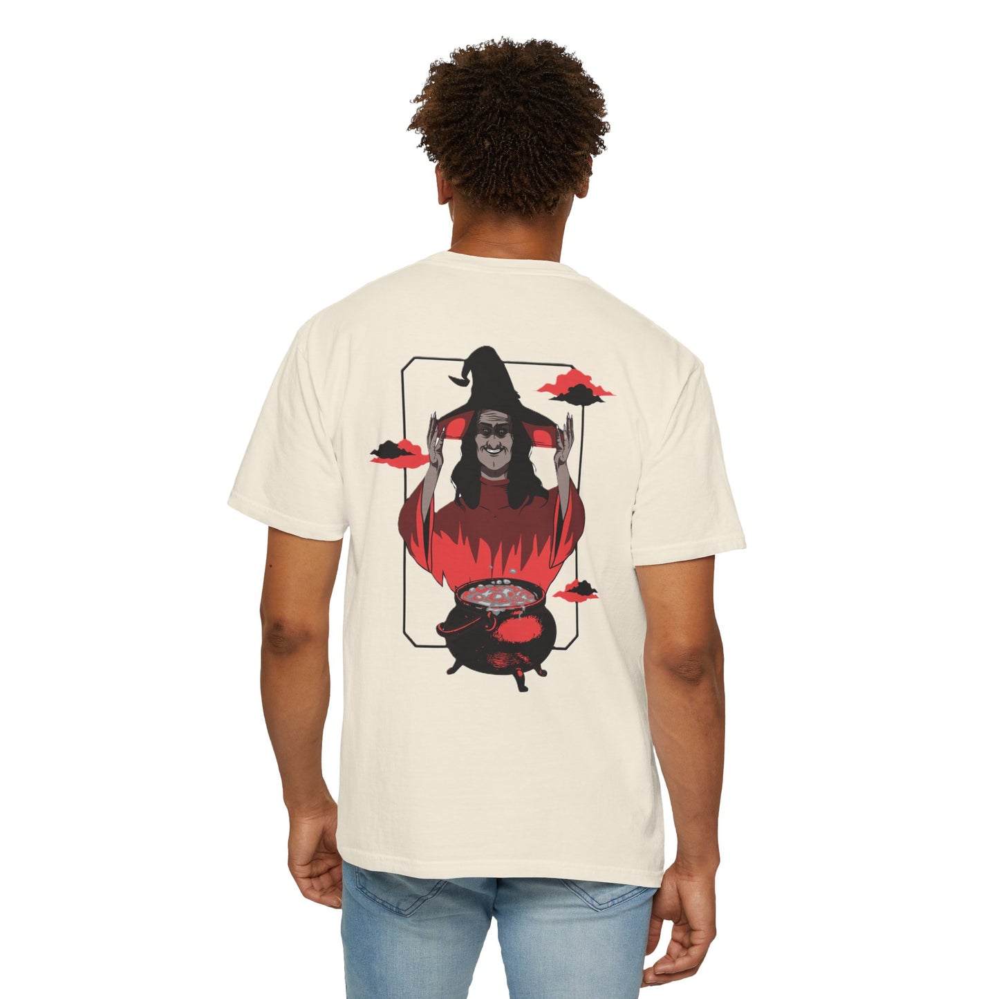 Halloween Themed Unisex T-Shirt - Spooky Graphic Tee for Halloween, Horror Fans, Gift for Witch Lovers, Casual Wear, Costume Top