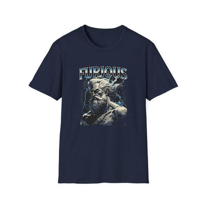 Furious Mythical T-Shirt, Graphic Tee, Gift for Artists, Casual Wear, Everyday Shirt, Unique Gift Idea