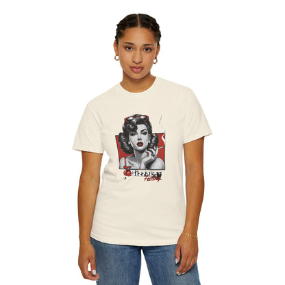 Vintage-Inspired Graphic T-Shirt, Retro Women's Fashion Tee, Gift for Her, Casual Summer Wear, 50s Style Top