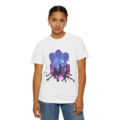 Vibrant Graphic Tee - Women's Garment-Dyed T-shirt, Casual Wear, Gift for Him or Her, Summer Outfit, Festival Fashion