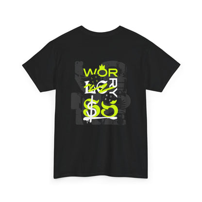 Trendy men's Heavy Cotton Tee with Unique Graphic Design, Casual Wear, Street Style, Gift for Friends, Everyday Comfort