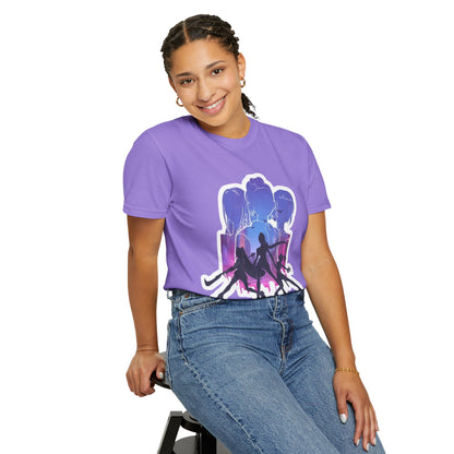 Vibrant Graphic Tee - Women's Garment-Dyed T-shirt, Casual Wear, Gift for Him or Her, Summer Outfit, Festival Fashion