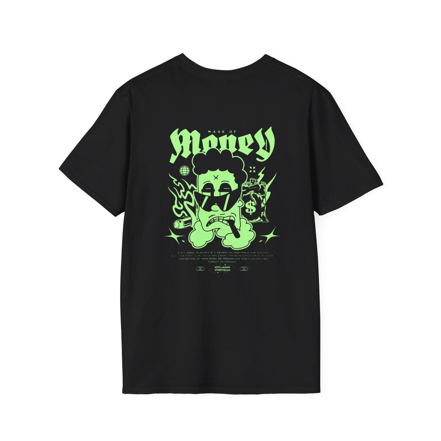 Glow-in-the-Dark Graphic T-Shirt, Men's Softstyle Tee, Vintage Inspired, Casual Wear, Gift for Teenagers, Festival Outfit
