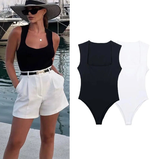 Women's Fashionable Sleeveless Bodysuit