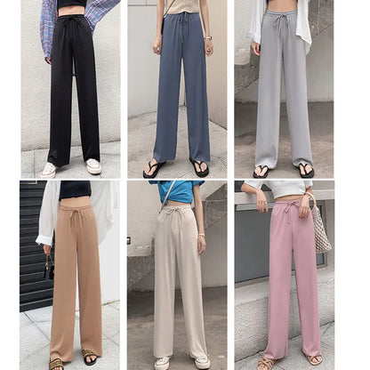 Women Long Pants Spring Summer Straight Long