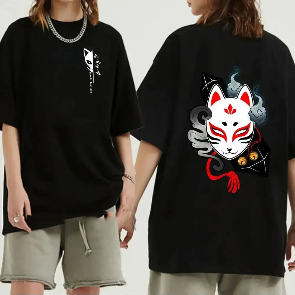 Japanese Anime Demon Slayer Graphic Print Men T-Shirt - Womens T Shirt