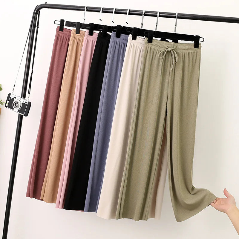 Women Long Pants Spring Summer Straight Long