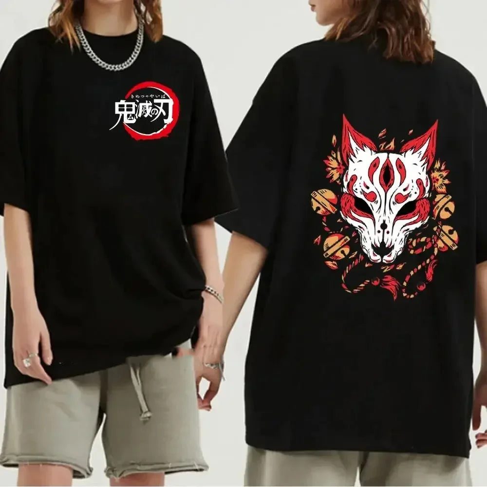Japanese Anime Demon Slayer Graphic Print Men T-Shirt - Womens T Shirt