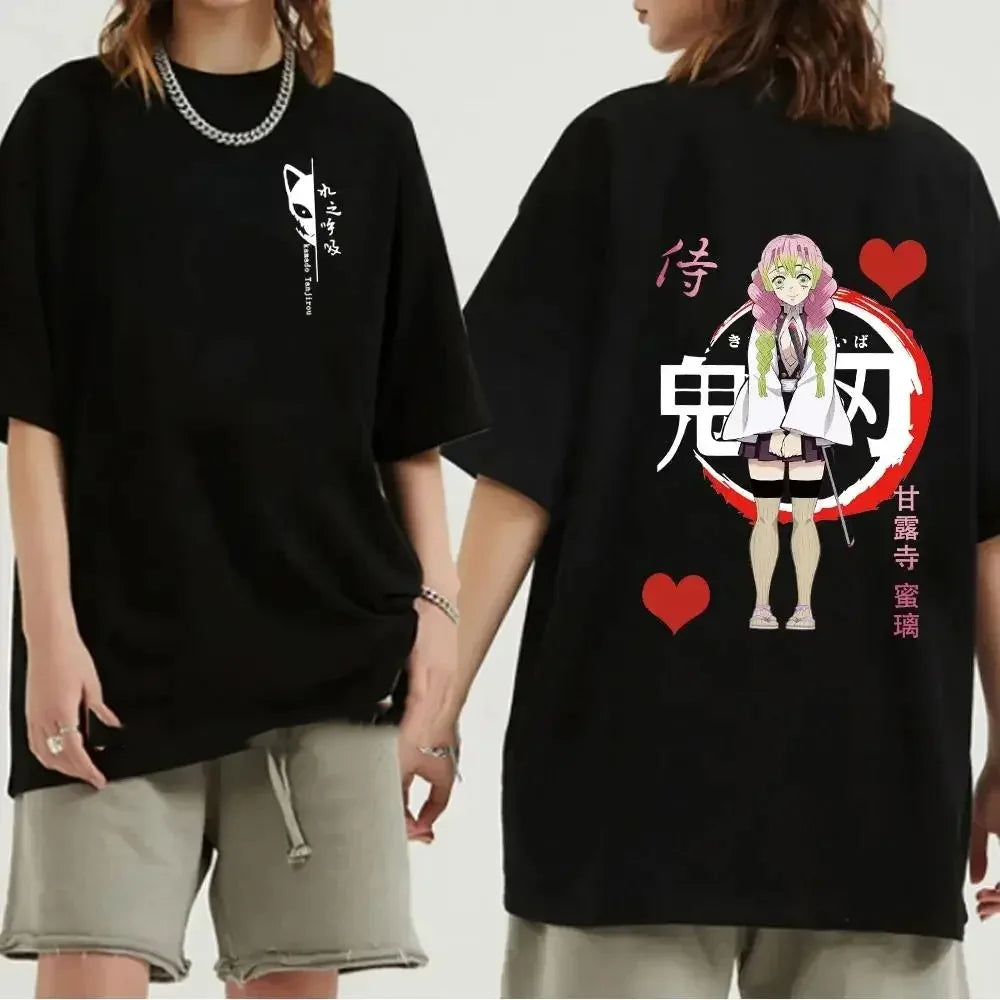 Japanese Anime Demon Slayer Graphic Print Men T-Shirt - Womens T Shirt